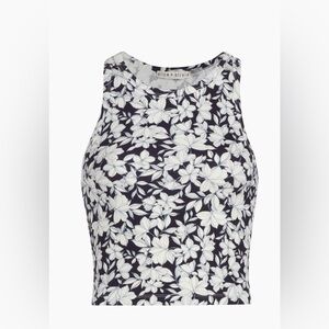 NWT- ALICE + OLIVIA Allen Floral Cropped Tank Top Size S